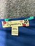 Speechless 100% Polyester Chevron-herringbone Teal Blue Dress Size 18.5 - photo 3