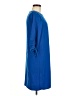 H&M 100% Polyester Solid Blue Casual Dress Size 8 - photo 4