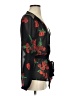 Express 100% Polyester Black Long Sleeve Blouse Size S - photo 4