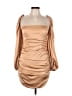 Oh Polly Tan Orange Cocktail Dress Size 10 - photo 1