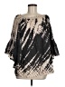 Elan 100% Rayon Black 3/4 Sleeve Blouse One size - photo 1
