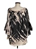 Elan 100% Rayon Black 3/4 Sleeve Blouse One size - photo 2