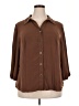 Kathy Che 100% Polyester Brown 3/4 Sleeve Blouse Size 18 - photo 1