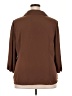 Kathy Che 100% Polyester Brown 3/4 Sleeve Blouse Size 18 - photo 2