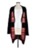 BCBGMAXAZRIA 100% Acrylic Plaid Black Cardigan Size M - photo 1