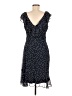 DKNY 100% Polyester Polka Dots Blue Casual Dress Size 8 - photo 2