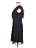 DKNY 100% Polyester Polka Dots Blue Casual Dress Size 8 - photo 5