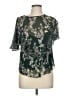 BCBGMAXAZRIA 100% Polyester Floral Green Short Sleeve Blouse Size M - photo 1