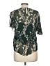 BCBGMAXAZRIA 100% Polyester Floral Green Short Sleeve Blouse Size M - photo 2