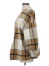 Shein 100% Polyester Plaid Tan Coat Size 2 - photo 5
