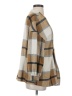 Shein 100% Polyester Plaid Tan Coat Size 2 - photo 4