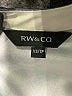 RW&CO 100% Polyester Ivory Short Sleeve Blouse Size XS - photo 7