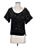 Mia Joy Stars Black Short Sleeve Top Size S - photo 1