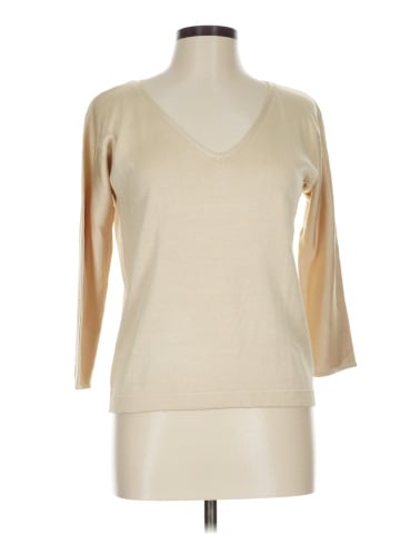 Linda Allard Ellen Tracy Silk Pullover Sweater (view 1)