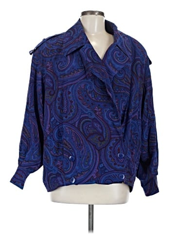 Linda Allard Ellen Tracy 3/4 Sleeve Silk Top (view 1)