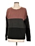Nine Britton Color Block Brown Pullover Sweater Size L - photo 1