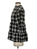 Max Studio 100% Rayon Plaid Black 3/4 Sleeve Button-Down Shirt Size XS - photo 5