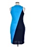 Project Runway Color Block Blue Cocktail Dress Size XL - photo 2