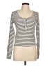 Orange Kiss Ivory Long Sleeve Henley Size L - photo 1