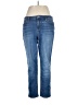 Inc Denim Solid Blue Jeans Size 16 - photo 1