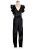 Bershka 100% Polyurethane Metallic Black Jumpsuit Size XS - photo 1