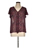 Shein 100% Polyester Black Short Sleeve Blouse Size L - photo 1