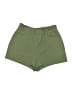 Happily Grey Solid Green Shorts Size S - photo 1