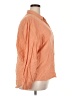 Universal Thread 100% Cotton Orange 3/4 Sleeve Button-Down Shirt Size XXL - photo 4