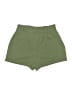 Happily Grey Solid Green Shorts Size S - photo 2