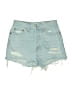 RE/DONE Blue Denim Shorts Size 26 waist - photo 1