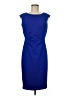 Ellen Tracy 100% Polyester Solid Blue Cocktail Dress Size 8 - photo 1