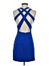 Forever 21 Solid Blue Cocktail Dress Size S - photo 2