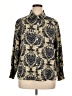 Unbranded 100% Polyester Paisley Gold Long Sleeve Blouse Size 0X - photo 1