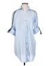 Zara Blue 3/4 Sleeve Button-Down Shirt Size XS - photo 1