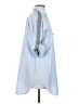 Zara Blue 3/4 Sleeve Button-Down Shirt Size XS - photo 4