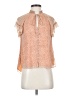Jonathan Simkhai 100% Silk Orange Short Sleeve Silk Top Size XS - photo 1