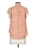 Jonathan Simkhai 100% Silk Orange Short Sleeve Silk Top Size XS - photo 2