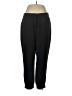 Ann Taylor 100% Polyester Solid Black Track Pants Size L - photo 1