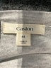Caslon 100% Cotton Stripes Silver Pullover Sweater Size XL - photo 7