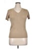Doncaster Collection Tan Short Sleeve Top Size XL - photo 1