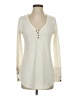 Chaser Ivory Long Sleeve Henley Size S - photo 1