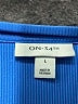 On 34th Blue Short Sleeve Top Size L - photo 4