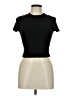 Shein Black Short Sleeve Turtleneck Size 6 - photo 1