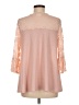 Lovely Melody Pink 3/4 Sleeve Blouse Size M - photo 2