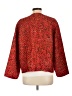 Chico's Design 100% Silk Print Red Silk Blazer Size Lg (2) - photo 2