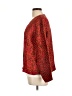 Chico's Design 100% Silk Print Red Silk Blazer Size Lg (2) - photo 5