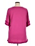 Unbranded 100% Polyester Pink Short Sleeve Blouse Size 1X - photo 2