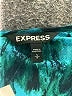 Express 100% Polyester Paisley Teal Cocktail Dress Size S - photo 7