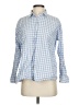 ASOS Design Checkered-gingham Blue Long Sleeve Button-Down Shirt Size 4 - photo 1