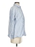 ASOS Design Checkered-gingham Blue Long Sleeve Button-Down Shirt Size 4 - photo 4